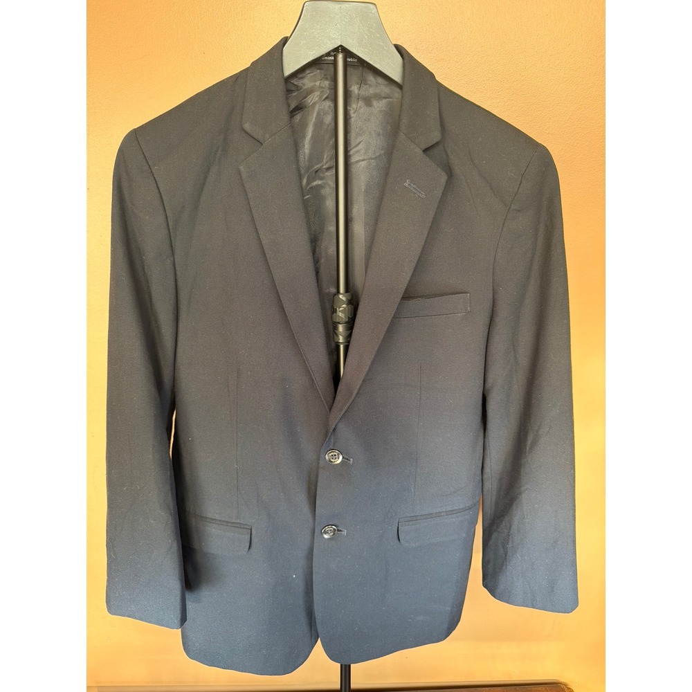 Kids Navy Blue Two Button Formal Blazer Jacket‎ Notched Lapel
